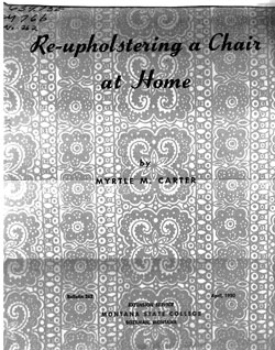 Re-upholstering a Chair at Home
