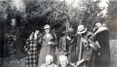 James M. Hamilton and W. S. Davidson with others