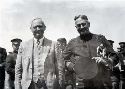 James M. Hamilton and Musician on Award Day