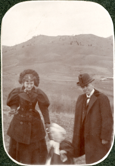 William M. Cobleigh and Woman in Bonnet, c. 1895
