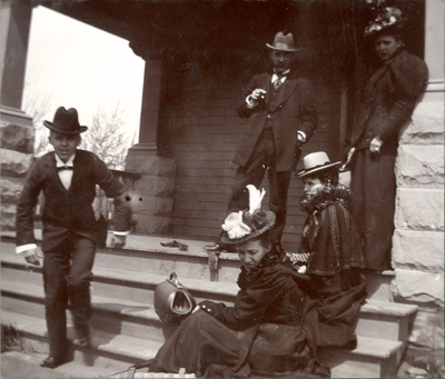 William M. Cobleigh Running Towards Camera, c. 1895
