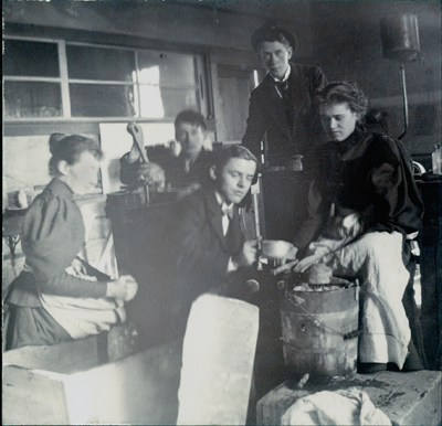 William M. Cobleigh with Ice Cream Maker, c. 1895