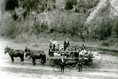 Montana State College Faculty at Rocky Canyon, 1898