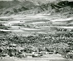 Aerial view of Montana State College Campus with the heating plant in bottom right corner