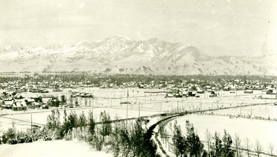 Bozeman, Montana with a lot of snow