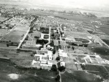 Aerial view of Montana State College Campus from the east, 1929