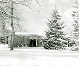 View of Danforth Chapel from the east, in snow