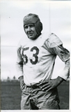 John Burke Posing for a Photo in Uniform, 1940-1941 football team