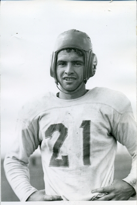 Close up of John Phelan, 1940-1941 football team
