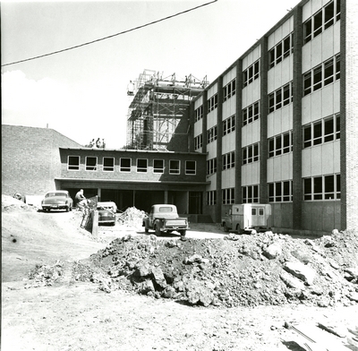 Gaines Hall under construction