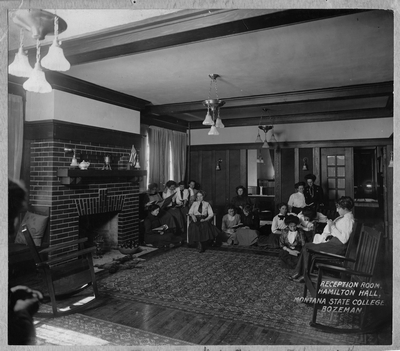 Reception room, Hamilton Hall, 1911