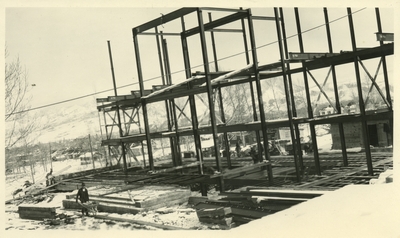 Herrick Hall, under construction, 1926