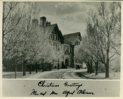 President Atkinson Christmas Card, 1923