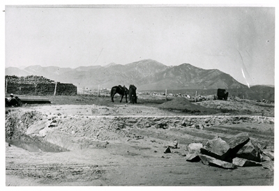 Breaking ground for the construction of Montana Hall, 1896