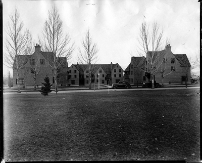 Atkinson Quadrangle, view looking south.