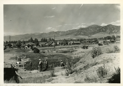 First step of the construction of the Atkinson Quadrangle, 1934