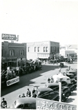 Bozeman - Parade Float with Bobcat banner