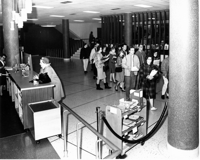 Renne Library lobby