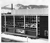 Renne Library, front entrance, 1972