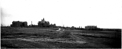 Campus viewed from northeast, 1916