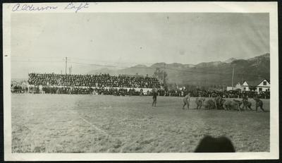 Football game at Montana State College.