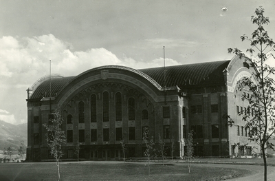 Romney Gym's north entrance.