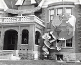 Homecoming decorations, 1947