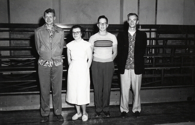 Four students at Montana State College