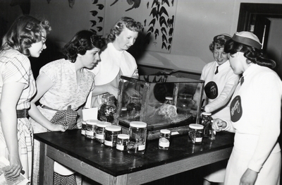 Women Observing Reptiles