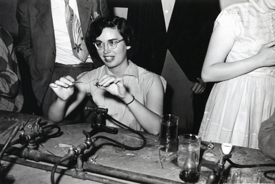 Students Conduct Experiment