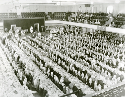 High School Week Barbeque in Romney Gym, 1936