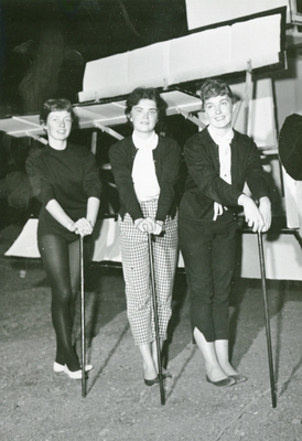 Three dancers during High School Week