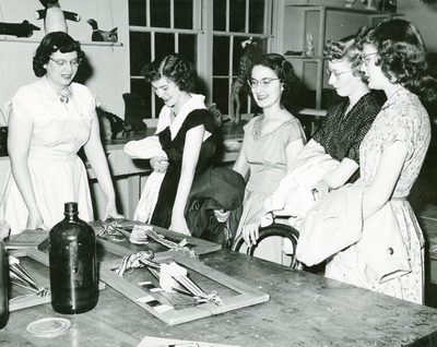 Five young women at High School Week