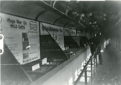 Interior of the Better Farming Special train.