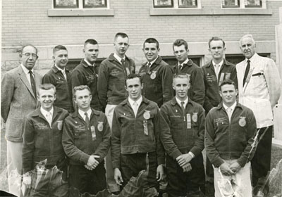 Small group of Future Farmers of America, 1958/1959