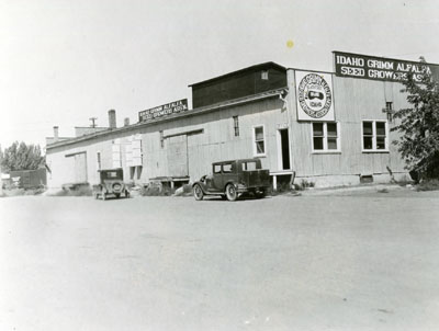 Idaho Grimm alfalfa seed growers association building