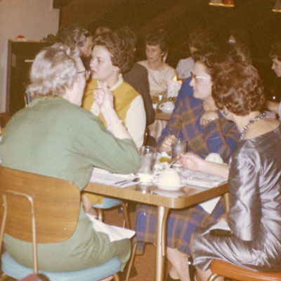 Miss Virginia, Marge, Mimmi Paugh, Carleen, Lee and Audry at Doris E. Wilson