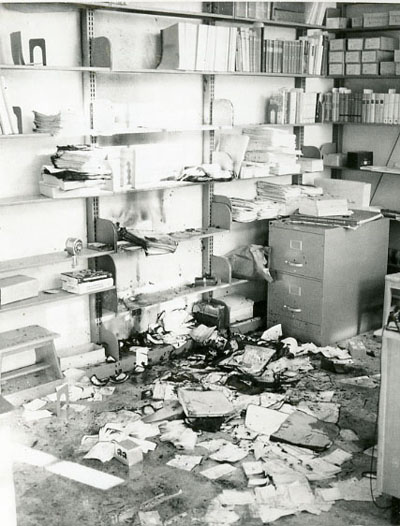 Fire in the Catalog room