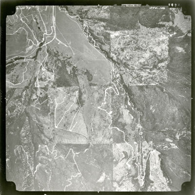 Aerial photo, part of the Gallatin Study Photos