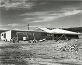 Building under construction, part of the Gallatin Canyon Study Photos