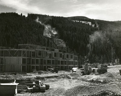 Construction in Big Sky, MT, part of the Gallatin Canyon Study Photos