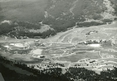 Sewage lagoons in Big Sky, MT, part of the Gallatin Canyon Study Photos