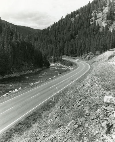 Highway 191 through the Gallatin Canyon, part of the Gallatin Canyon Study Photos