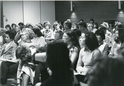 Crowd at the Women Aware Conference