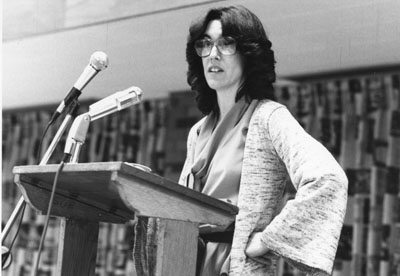 Nora Ephron speaking at the Women Aware Conference