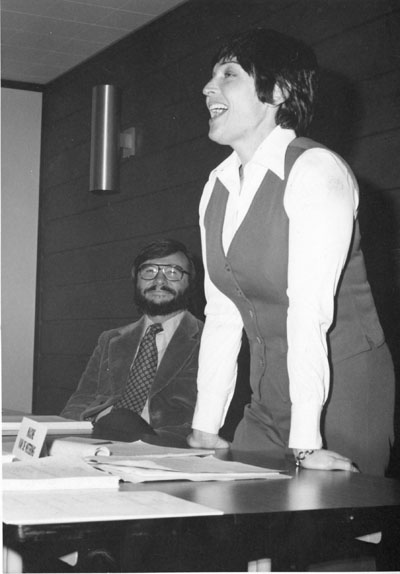 Maxine Van de Wetering at the Women Aware Conference