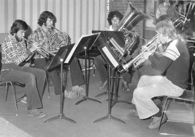A band playing at the Women Aware Conference