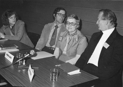 A panel of speakers at the Women Aware Conference