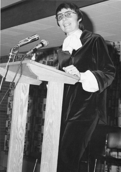 A speaker at the Women Aware Conference