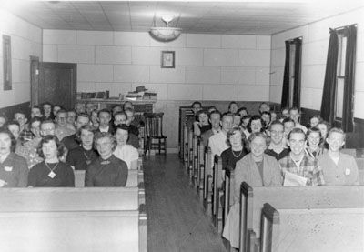 Students at Rock Haven Presbyterian Camp during Religious Emphasis Week, 1952